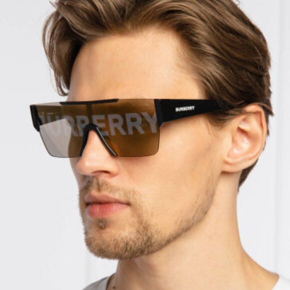 BRAND NEW Burberry BE4291 3001/G unisex Logo Lens D-frame Sunglasses